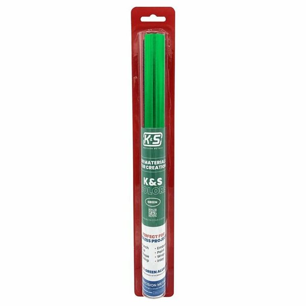 K&S Precision Metals FOIL ALUMINUM GREEN 12X24in. 6040